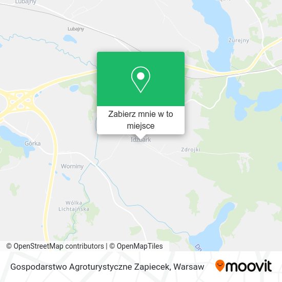 Mapa Gospodarstwo Agroturystyczne Zapiecek