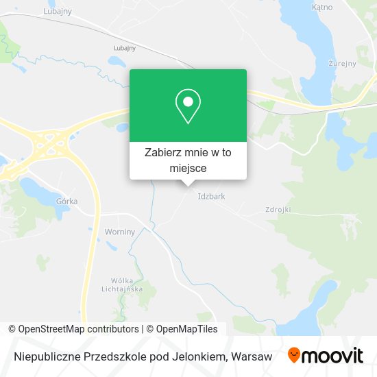 Mapa Niepubliczne Przedszkole pod Jelonkiem