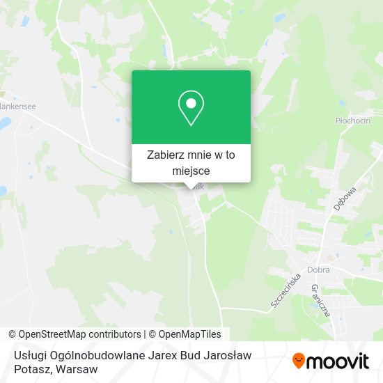 Mapa Usługi Ogólnobudowlane Jarex Bud Jarosław Potasz