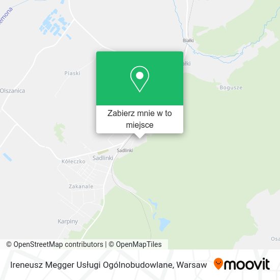 Mapa Ireneusz Megger Usługi Ogólnobudowlane