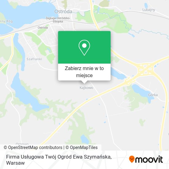 Mapa Firma Usługowa Twój Ogród Ewa Szymańska