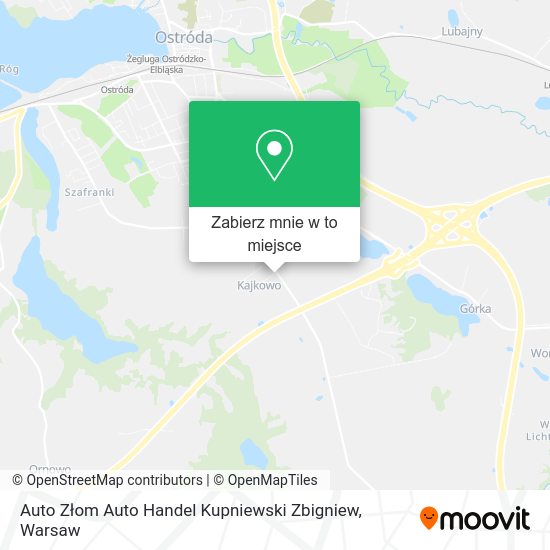 Mapa Auto Złom Auto Handel Kupniewski Zbigniew