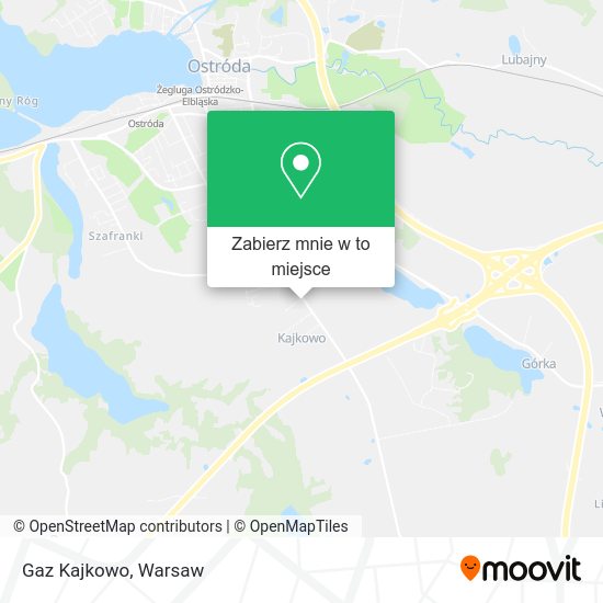 Mapa Gaz Kajkowo