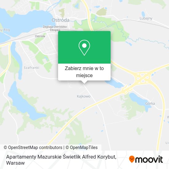 Mapa Apartamenty Mazurskie Świetlik Alfred Korybut