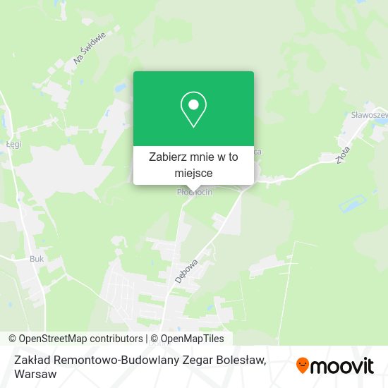 Mapa Zakład Remontowo-Budowlany Zegar Bolesław