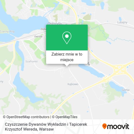 Mapa Czyszczenie Dywanów Wykładzin i Tapicerek Krzysztof Wereda