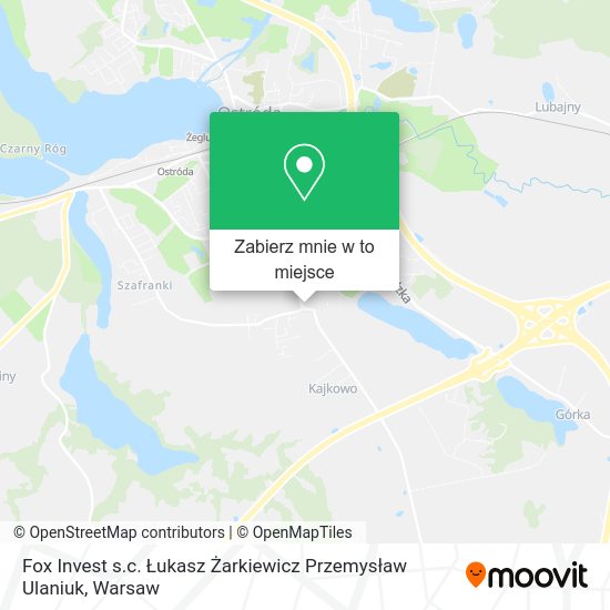 Mapa Fox Invest s.c. Łukasz Żarkiewicz Przemysław Ulaniuk