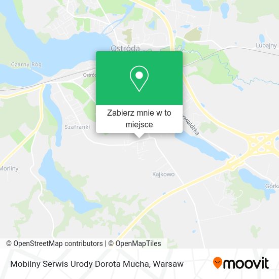 Mapa Mobilny Serwis Urody Dorota Mucha