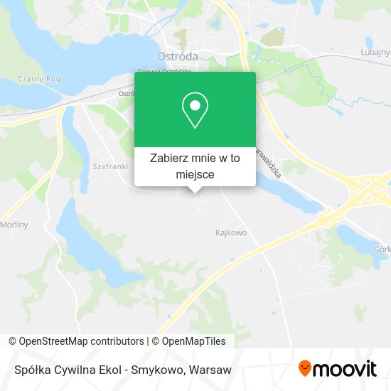 Mapa Spółka Cywilna Ekol - Smykowo