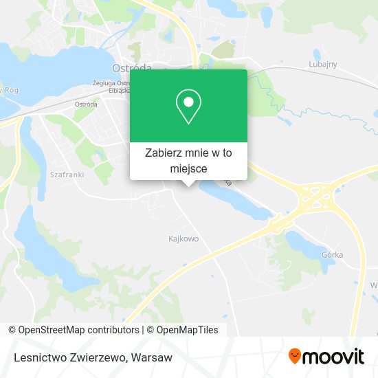 Mapa Lesnictwo Zwierzewo