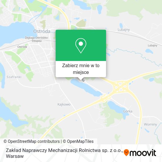 Mapa Zakład Naprawczy Mechanizacji Rolnictwa sp. z o.o.