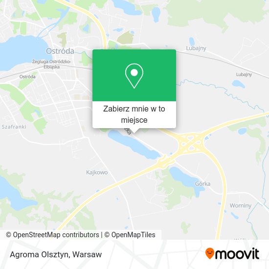 Mapa Agroma Olsztyn