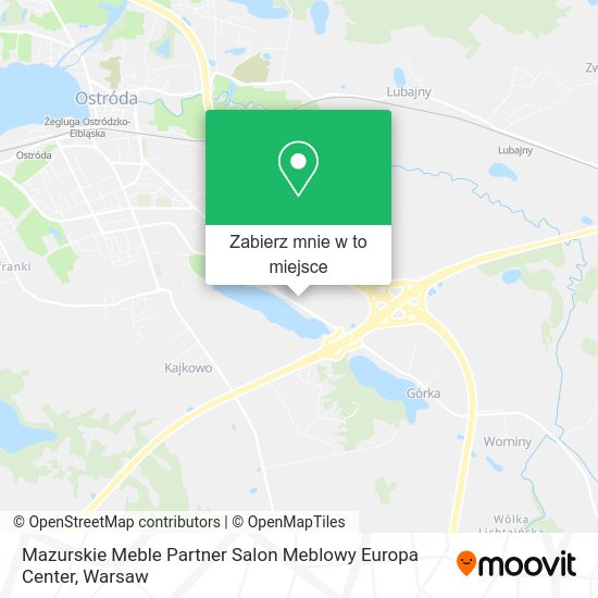 Mapa Mazurskie Meble Partner Salon Meblowy Europa Center