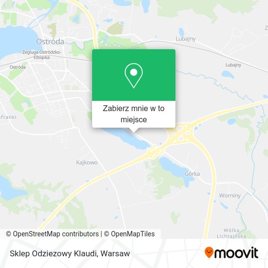 Mapa Sklep Odziezowy Klaudi