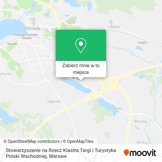 Mapa Stowarzyszenie na Rzecz Klastra Targi i Turystyka Polski Wschodniej