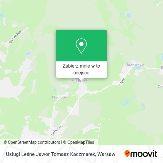 Mapa Usługi Leśne Jawor Tomasz Kaczmarek