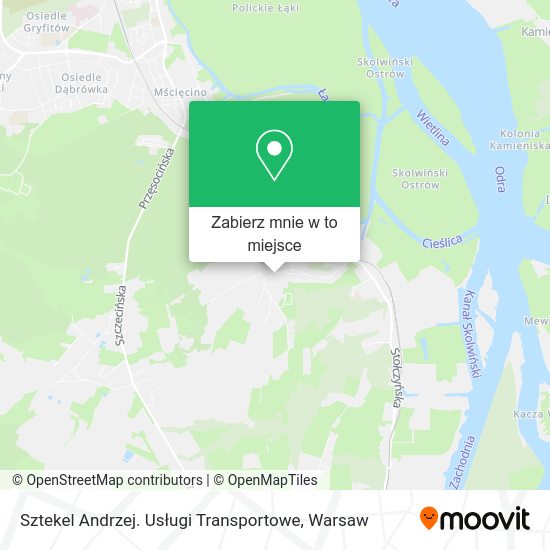 Mapa Sztekel Andrzej. Usługi Transportowe