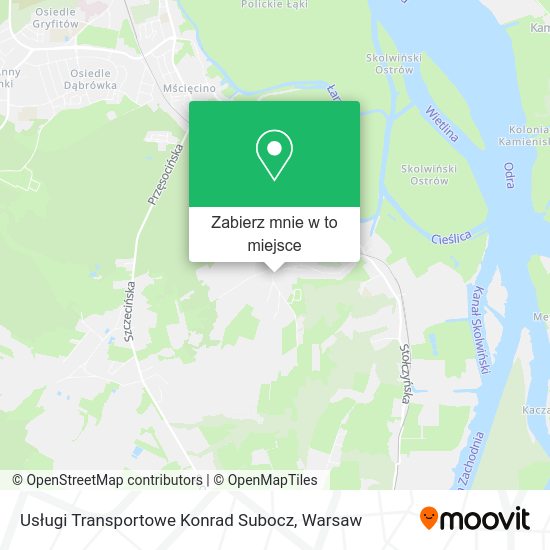 Mapa Usługi Transportowe Konrad Subocz