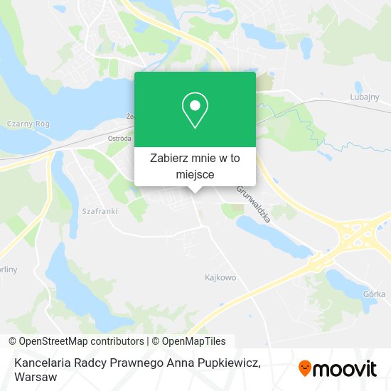 Mapa Kancelaria Radcy Prawnego Anna Pupkiewicz