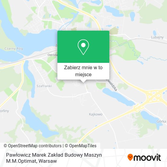 Mapa Pawłowicz Marek Zakład Budowy Maszyn M.M.Optimat