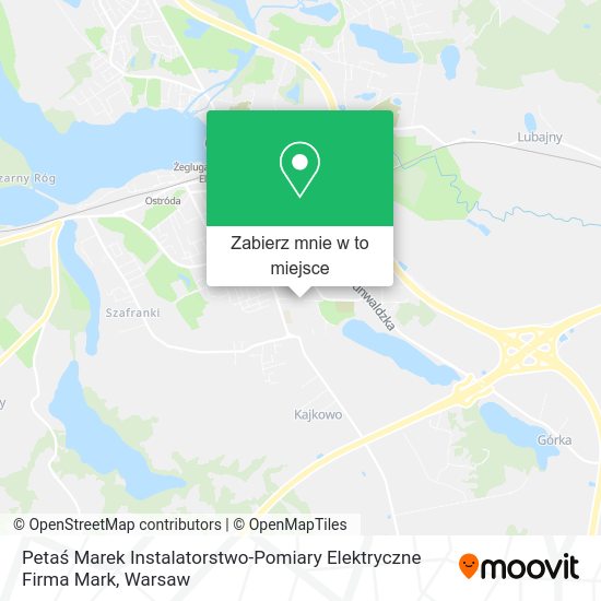 Mapa Petaś Marek Instalatorstwo-Pomiary Elektryczne Firma Mark