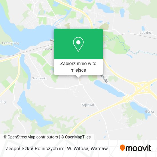 Mapa Zespół Szkół Rolniczych im. W. Witosa