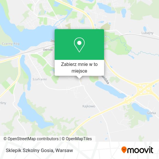 Mapa Sklepik Szkolny Gosia