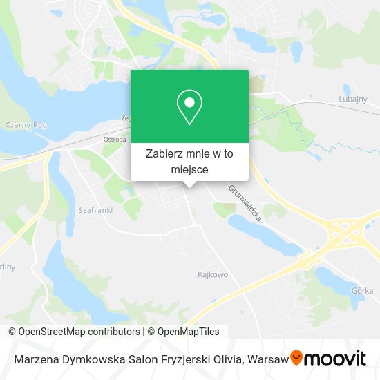 Mapa Marzena Dymkowska Salon Fryzjerski Olivia