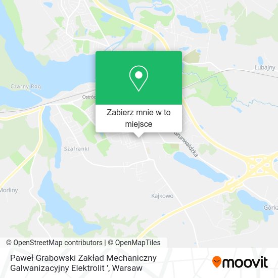 Mapa Paweł Grabowski Zakład Mechaniczny Galwanizacyjny Elektrolit '