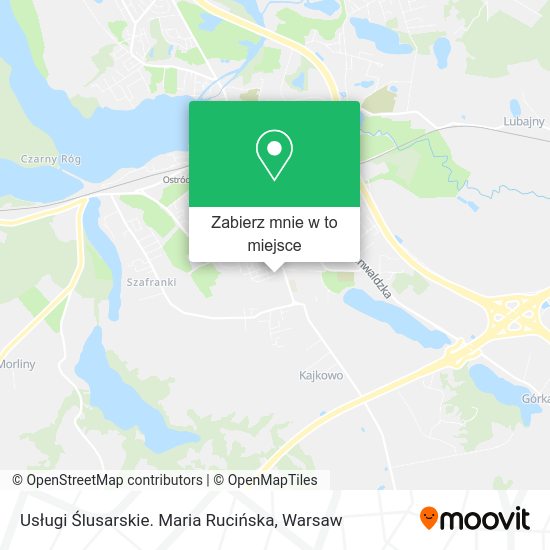 Mapa Usługi Ślusarskie. Maria Rucińska