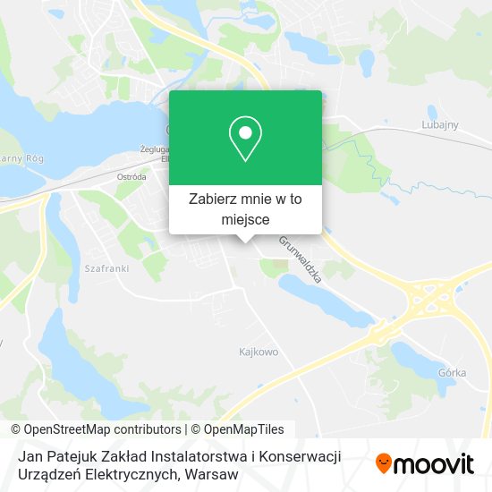 Mapa Jan Patejuk Zakład Instalatorstwa i Konserwacji Urządzeń Elektrycznych