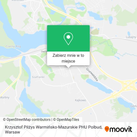 Mapa Krzysztof Pilżys Warmińsko-Mazurskie PHU Polbud