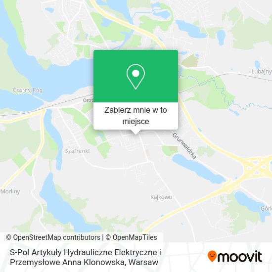 Mapa S-Pol Artykuły Hydrauliczne Elektryczne i Przemysłowe Anna Klonowska