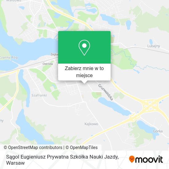 Mapa Sągol Eugieniusz Prywatna Szkółka Nauki Jazdy