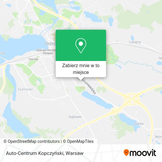 Mapa Auto-Centrum Kopczyński