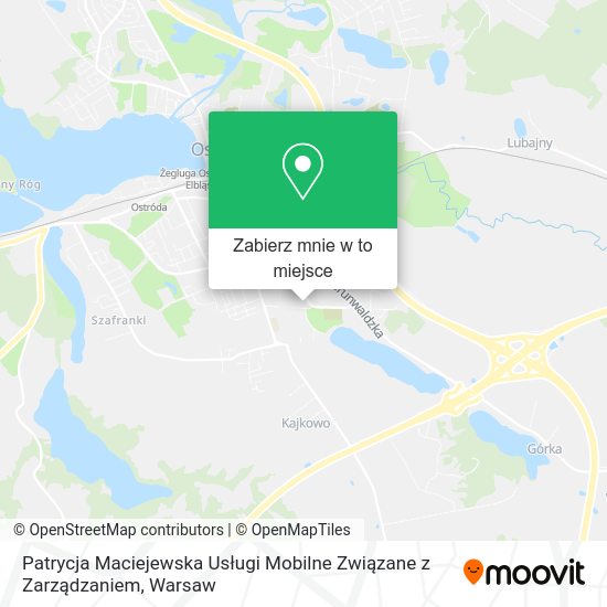 Mapa Patrycja Maciejewska Usługi Mobilne Związane z Zarządzaniem