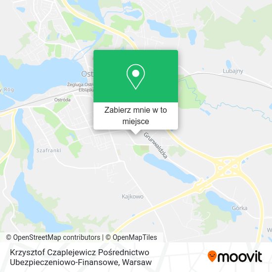 Mapa Krzysztof Czaplejewicz Pośrednictwo Ubezpieczeniowo-Finansowe