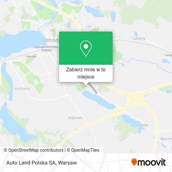 Mapa Auto Land Polska SA