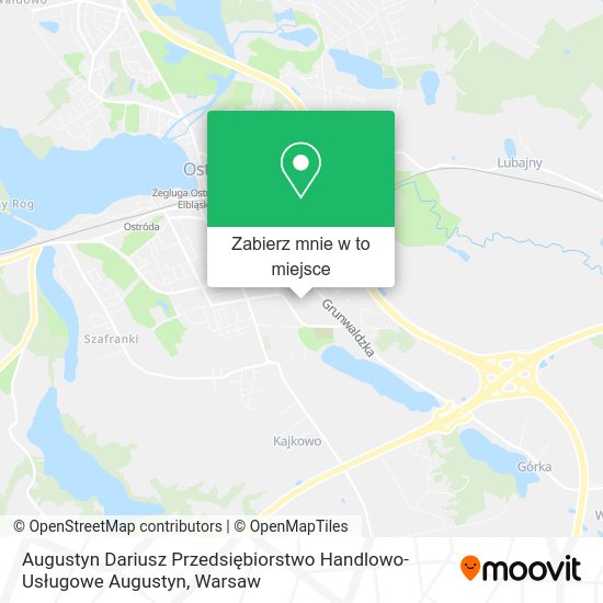 Mapa Augustyn Dariusz Przedsiębiorstwo Handlowo-Usługowe Augustyn