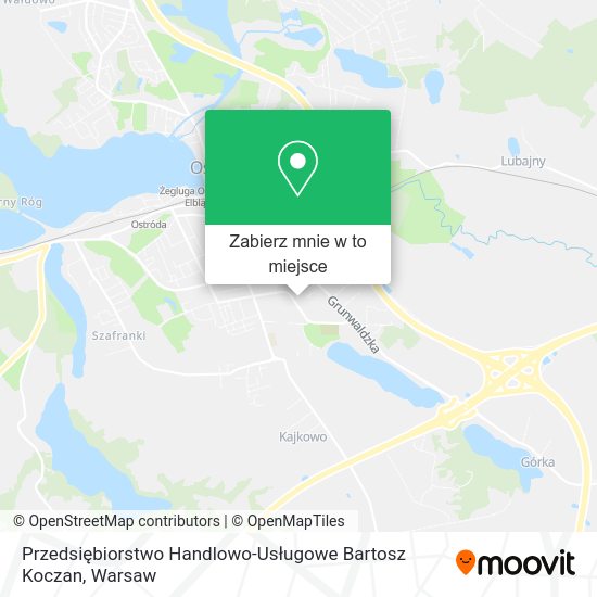 Mapa Przedsiębiorstwo Handlowo-Usługowe Bartosz Koczan