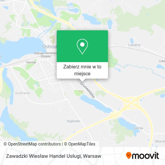 Mapa Zawadzki Wiesław Handel Usługi