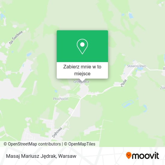 Mapa Masaj Mariusz Jędrak