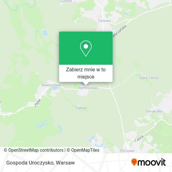 Mapa Gospoda Uroczysko