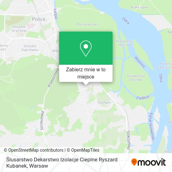 Mapa Ślusarstwo Dekarstwo Izolacje Cieplne Ryszard Kubanek