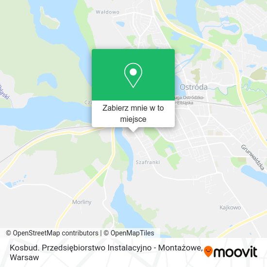 Mapa Kosbud. Przedsiębiorstwo Instalacyjno - Montażowe