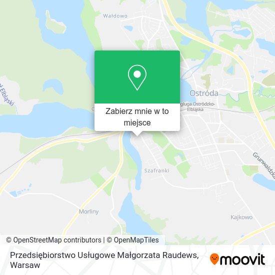 Mapa Przedsiębiorstwo Usługowe Małgorzata Raudews