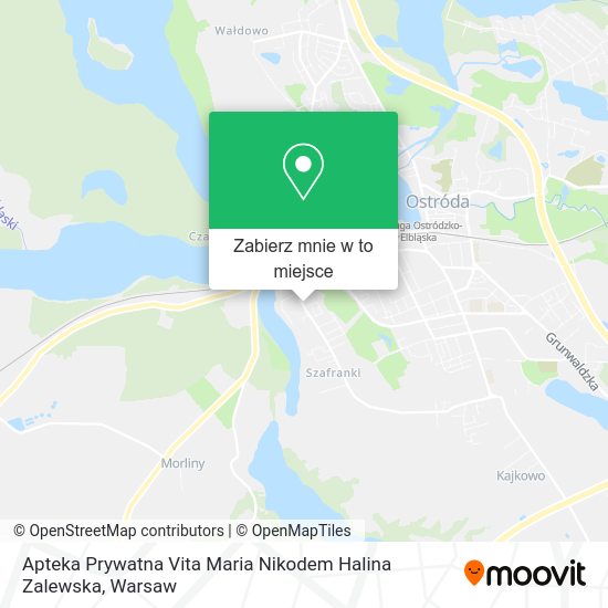 Mapa Apteka Prywatna Vita Maria Nikodem Halina Zalewska