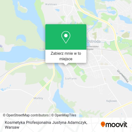 Mapa Kosmetyka Profesjonalna Justyna Adamczyk