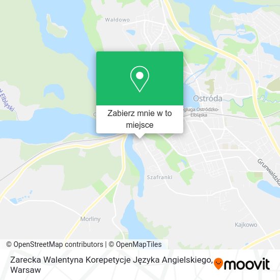 Mapa Zarecka Walentyna Korepetycje Języka Angielskiego