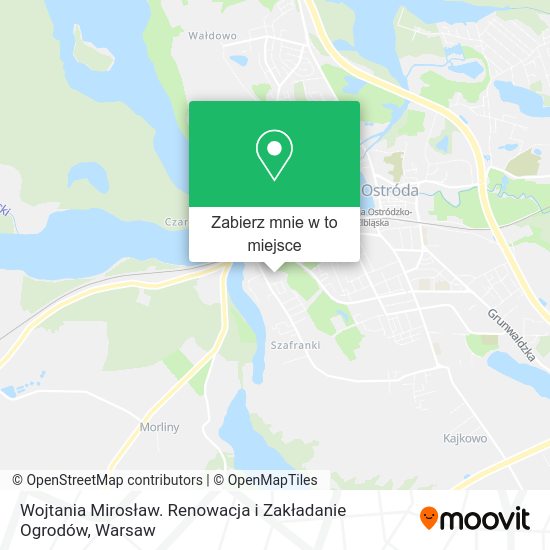 Mapa Wojtania Mirosław. Renowacja i Zakładanie Ogrodów